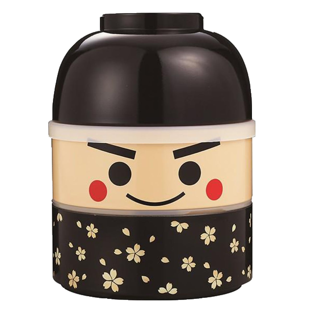 お弁当箱 2段 お椀付き こけし弁当 850ml ランチボックス イチロー （ 二段 レンジ対応 食洗機対応 二段弁当箱 こけし スープカップ付き こけし二段弁当 レンジOK 食洗機OK シール蓋 ふんわり ふわっと ドーム型 ） 【イチロー】