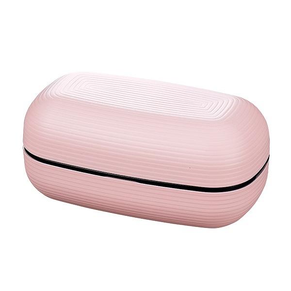 お弁当箱 2段 LUNCH BOX samon 500ml ランチボックス （ 弁当箱 食洗機対応 レンジ対応 皿 食器 二段 食洗機OK レンジOK 二段弁当箱 和風 和 和風弁当箱 ランチベルト付き シール蓋 おしゃれ ） 【 ピンク 】