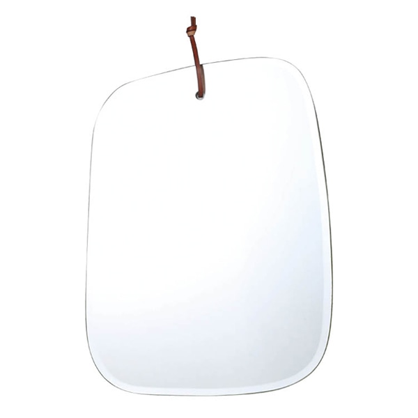 ウォールミラー ハングミラー 高さ34cm ダルトン DULTON ミラー スクエア 壁掛け 鏡 （ おしゃれ 壁掛けミラー かがみ カガミ 縁なし オーバル 壁 掛け 吊り下げ ハンギング 玄関 リビング 四角 角丸 ）