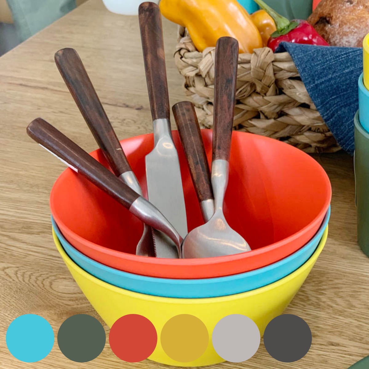 ダルトン ボウル 15cm M＆B プラスチック バンブーファイバー （ DULTON 食洗機対応 サラダボウル シリアルボウル バンブー素材 軽い 割れにくい アウトドア キャンプ ピクニック 持ち運び カラフル おしゃれ ）【 グリーン 】