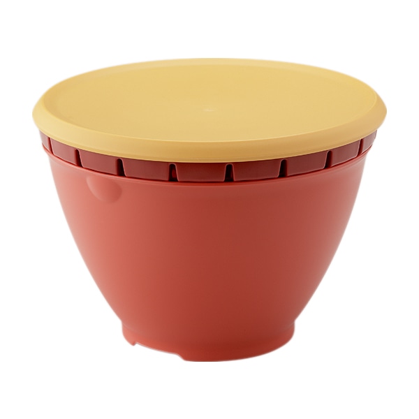 ザル・ボール 3点セット Lサイズ リベラリスタ ボールコランダーセットL フタ付き （ 食洗機対応 電子レンジ対応 ボウル ザル コランダー 耐熱ボウル ボール ざる 水切りザル 水切り 湯切り 下ごしらえ 蓋付き ふた付き ）【 レッド 】