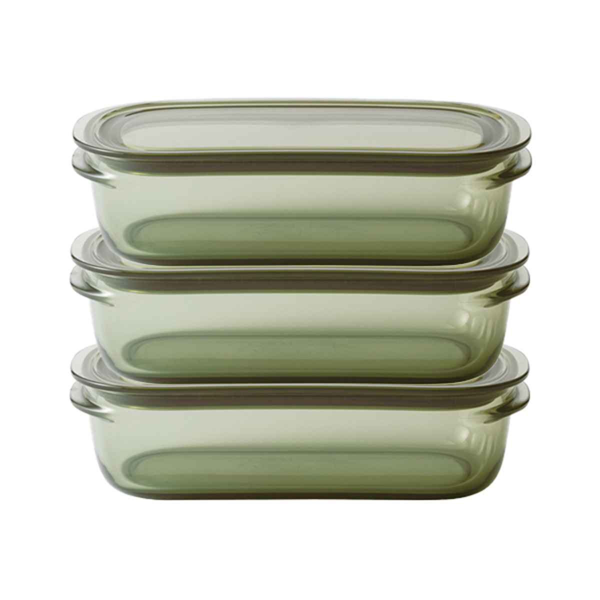 保存容器 520ml 調理ができる保存容器 Mサイズ 3個入 （ 日本製 密閉 プラスチック 電子レンジ対応 食洗機対応 電子レンジ調理器 保存 容器 調味料容器 キャニスター 0.52L ストッカー 調味料入れ フードストッカー フードコンテナ ） 【グリーン】