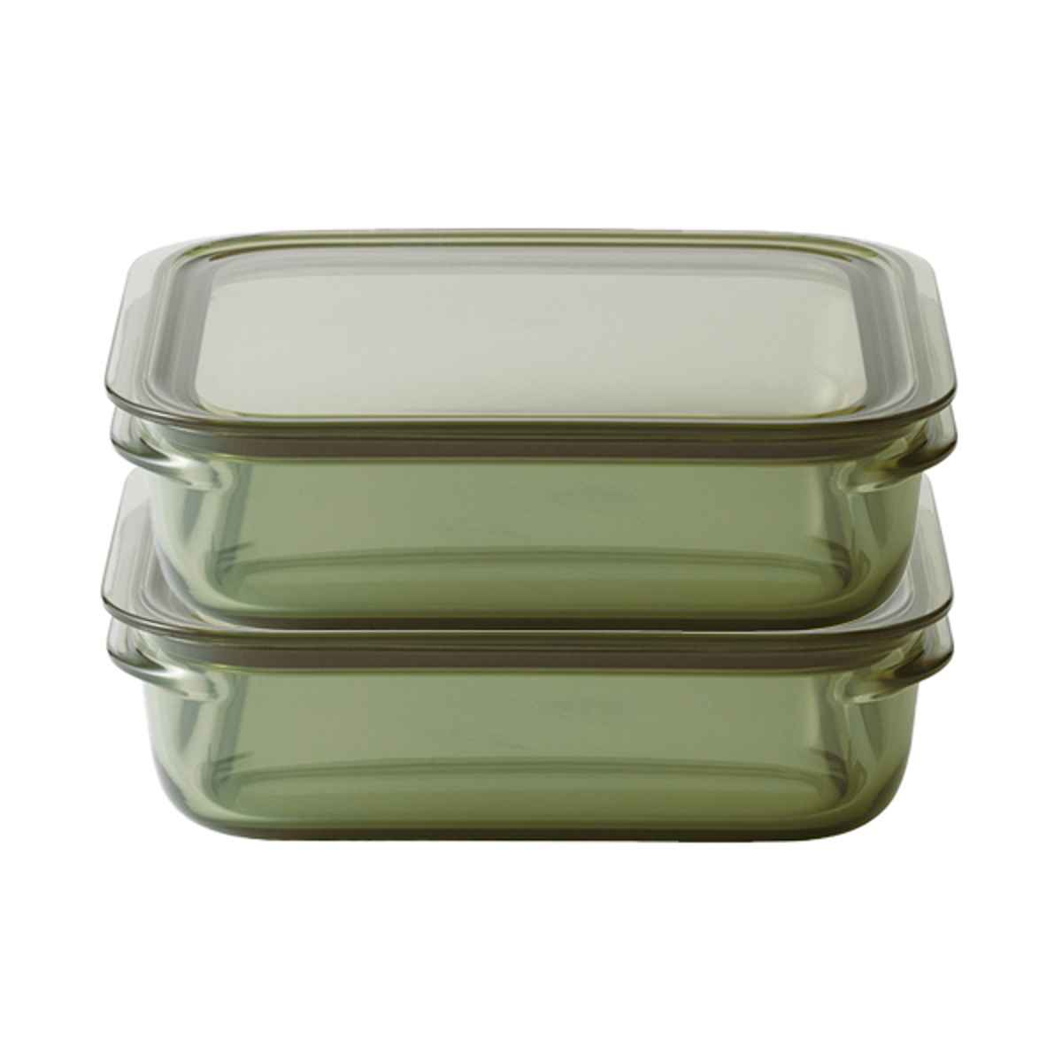 保存容器 1.2L 調理ができる保存容器 Lサイズ 2個入 （ 日本製 密閉 プラスチック 電子レンジ対応 食洗機対応 電子レンジ調理器 保存 容器 調味料容器 キャニスター 1200ml ストッカー 調味料入れ フードストッカー フードコンテナ ） 【グリーン】