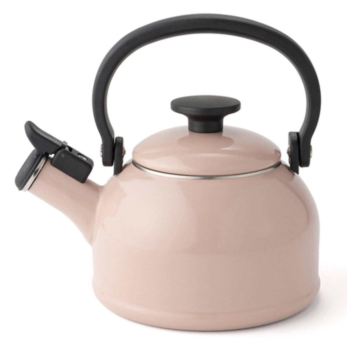 笛吹きケトル ホーロー IH対応 1.6L 富士ホーロー Honey Ware ハニーウェア Cotten コットン （ ガス火対応 ケトル やかん ヤカン ホーロー製ケトル ホーローケトル 琺瑯ケトル ホーローやかん 湯沸し IHケトル おしゃれ ） 【アッシュピンク】