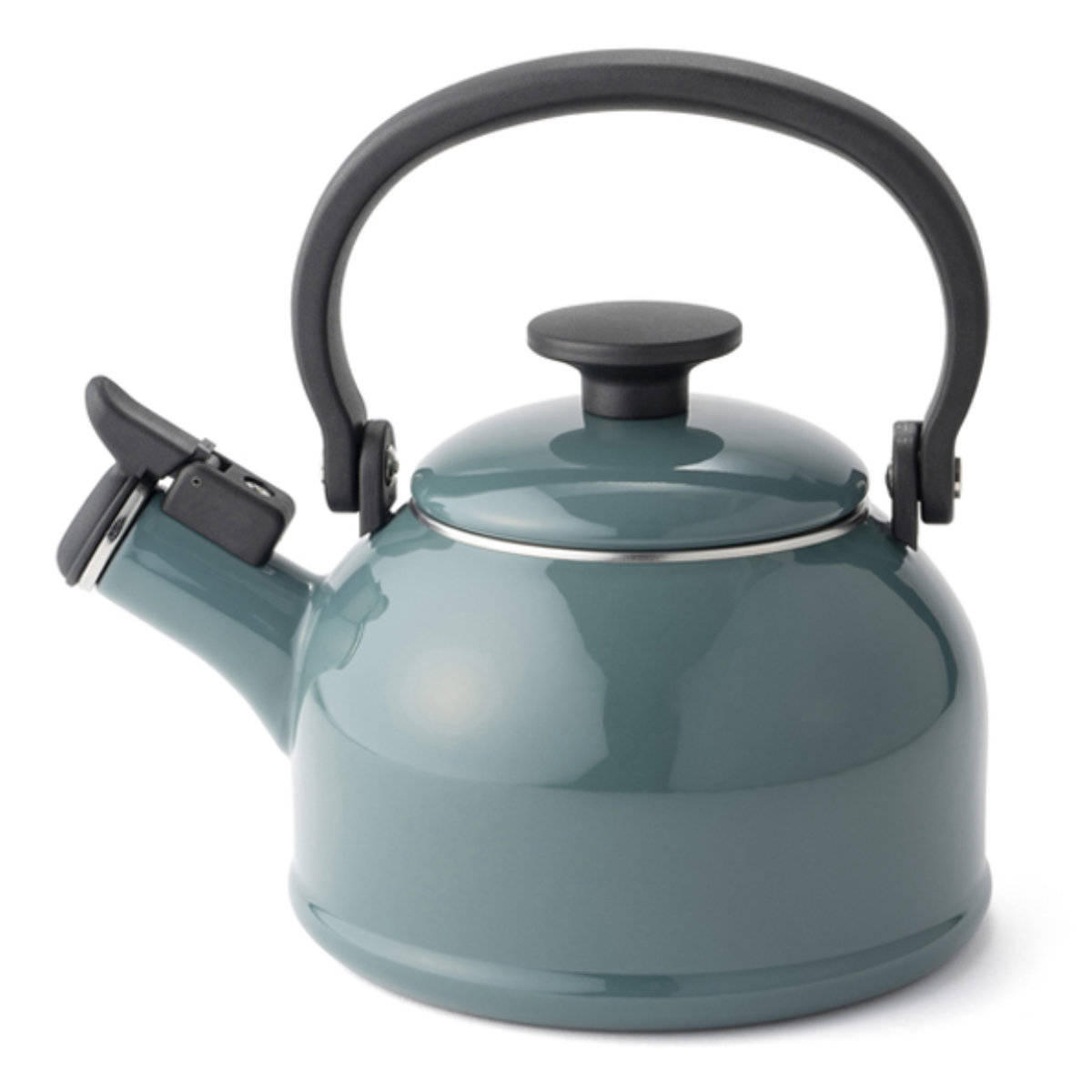 笛吹きケトル ホーロー IH対応 1.6L 富士ホーロー Honey Ware ハニーウェア Cotten コットン （ ガス火対応 ケトル やかん ヤカン ホーロー製ケトル ホーローケトル 琺瑯ケトル ホーローやかん 湯沸し IHケトル おしゃれ ） 【スモークブルー】