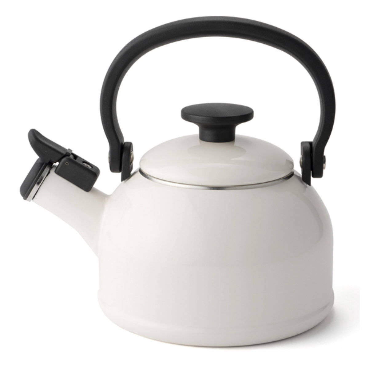 笛吹きケトル ホーロー IH対応 1.6L 富士ホーロー Honey Ware ハニーウェア Cotten コットン （ ガス火対応 ケトル やかん ヤカン ホーロー製ケトル ホーローケトル 琺瑯ケトル ホーローやかん 湯沸し IHケトル おしゃれ ） 【ホワイト】