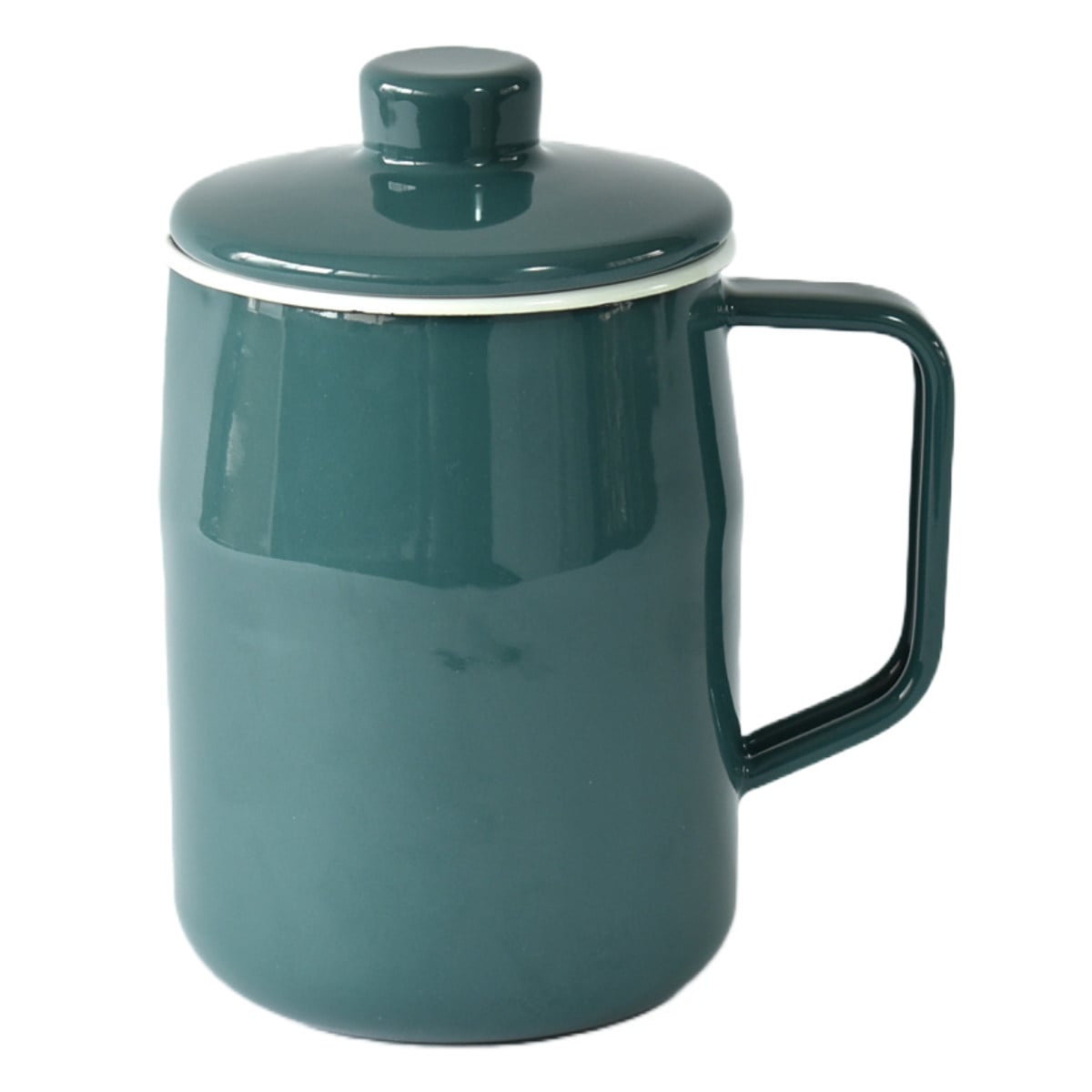 オイルポット 0.8L 活性炭カートリッジ付き Filto＋ 富士ホーロー Honey Ware ハニーウェア （ 油ポット 油こし器 油濾し器 オイルストッカー 琺瑯 油 保存 容器 油こし ろ過 濾過 保存容器 おしゃれ ） 【スモークブルー】