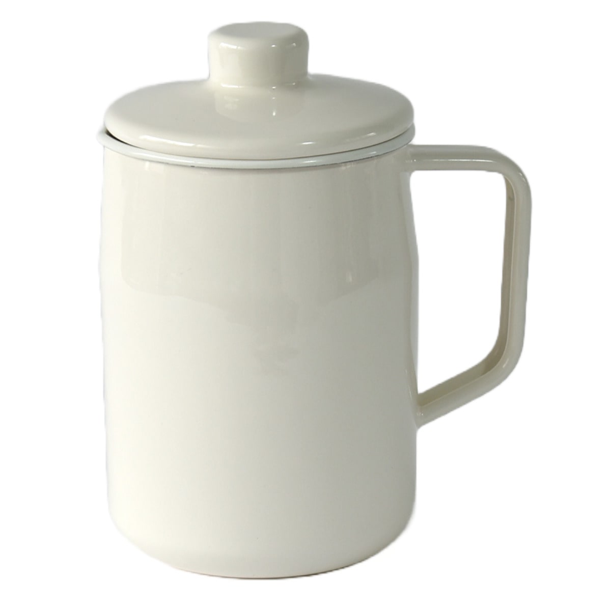 オイルポット 0.8L 活性炭カートリッジ付き Filto＋ 富士ホーロー Honey Ware ハニーウェア （ 油ポット 油こし器 油濾し器 オイルストッカー 琺瑯 油 保存 容器 油こし ろ過 濾過 保存容器 おしゃれ ） 【ホワイト】