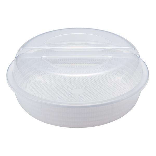 保存容器 ザル付き ふた付き卓上水切り容器 フード付き水切り （ 卓上水切り 野菜水切り 蓋付き 野菜水きり 野菜 水切り 食材 具材 入れ トレー トレイ ざる ザル かご カゴ 籠 バット 保存容器 冷蔵庫 ）