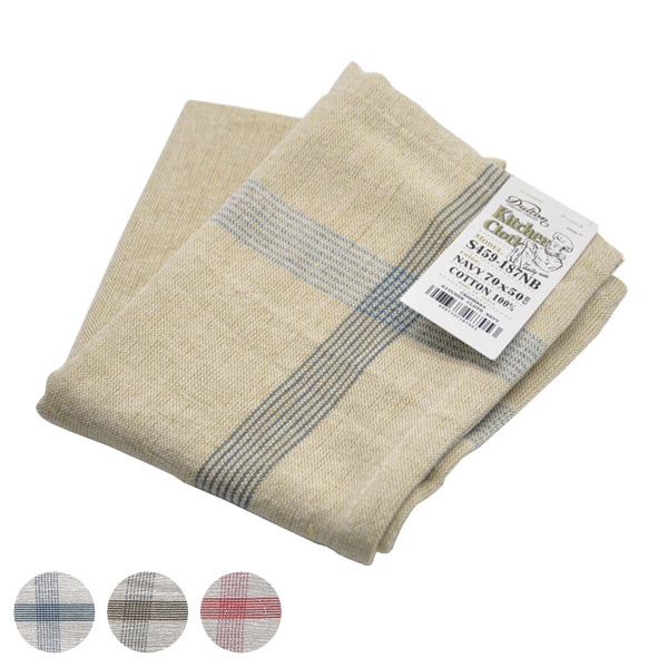 ふきん キッチンクロス シャンブレー コットン ダルトン DULTON クロス （ 布巾 フキン テーブルクロス カウンタークロス クロス キッチンタオル 速乾 大判 ランチョンマット テーブル布巾 台布巾 台所用 食卓用 テーブル用 ） 【 ネイビー 】