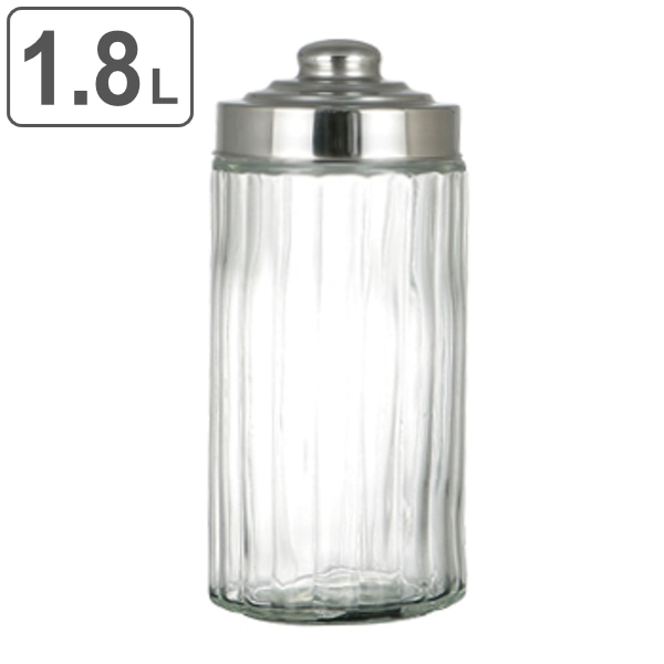 保存容器 ガラス製 スクリューリッド L ダルトン DULTON （ ガラスジャー ガラス瓶 キャニスター グラスジャー ガラスキャニスター ガラス容器 ガラス保存容器 保存瓶 保存ビン おしゃれ ）