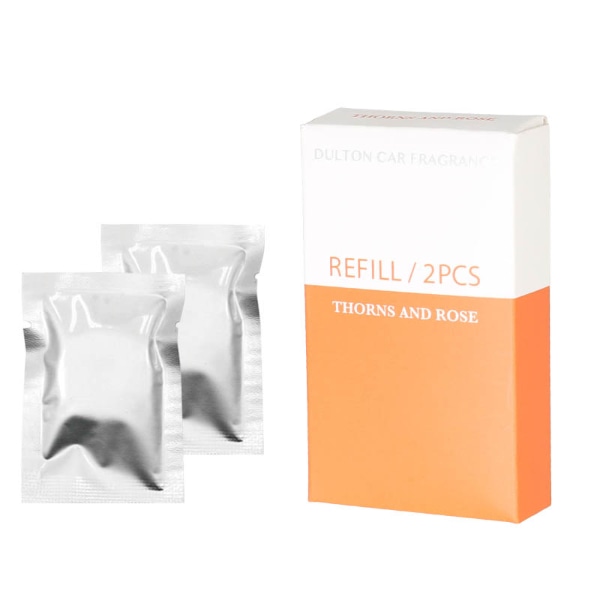 交換用リフィル カーフレグランス THORNS AND ROSE ダルトン DULTON （ 交換用 詰め替え 車用芳香剤 車 芳香剤 カー用品 車用品 カーフレッシュナー エアコン ディフーザー 吹き出し口 リフィル 2個入り ）