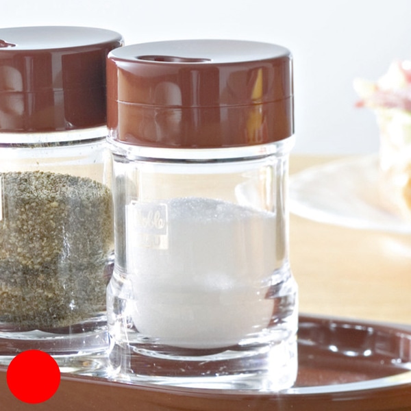 調味料入れ 90ml ノーブル 業務用 塩コショウ入れ （ 塩胡椒入れ 塩こしょう入れ ソルト ペッパー 調味料ボトル スパイスボトル 粉末調味料 卓上 調味料 入れ 容器 ボトル 保管 保存 卓上備品 飲食店 居酒屋 定食屋 カフェ 店舗 店 ）【 ブラウン 】