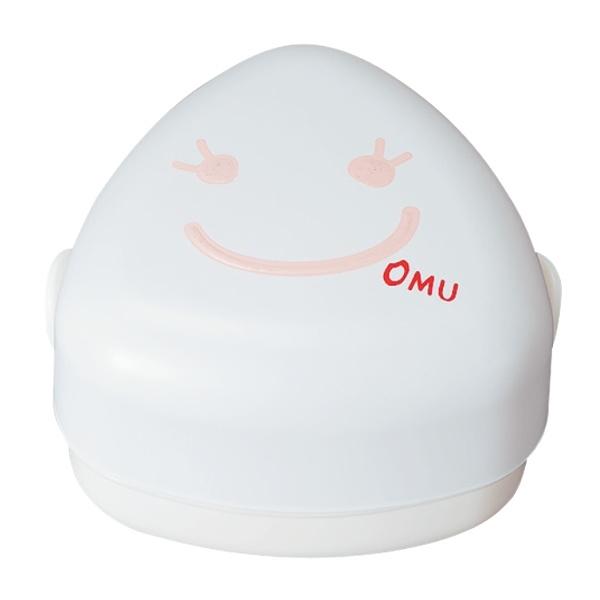 おにぎりケース おにぎりBOX OBENTO TIME 250ml （ レンジ対応 弁当箱 おむすびケース おにぎり弁当箱 おにぎり弁当 レンジOK おむすび おにぎり 弁当 2段 二段弁当箱 三角 コンパクト お弁当グッズ ランチグッズ かわいい 日本製 ） 【 ホワイト 】