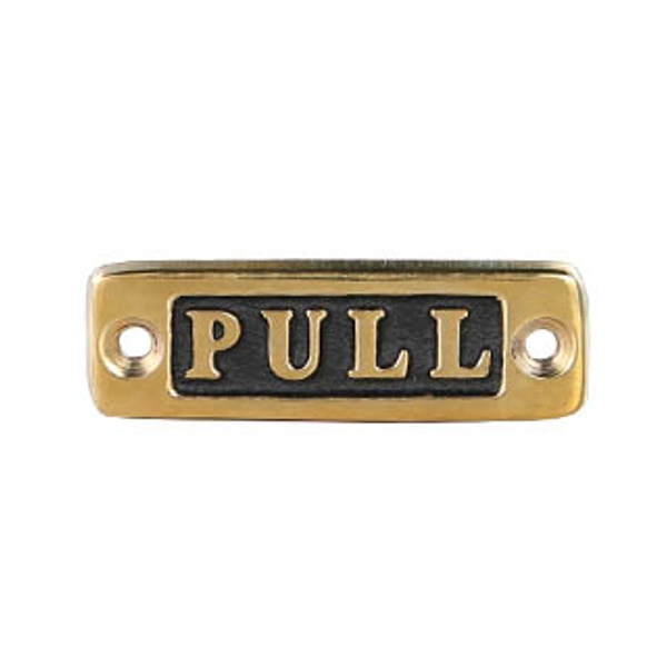 サインプレート 引く サイン 真鍮 ダルトン DULTON （ ドアプレート ドアサイン プレート おしゃれ 表示 案内 レトロ アンティーク風 壁付け DIY ディスプレイ 看板 ドア ）