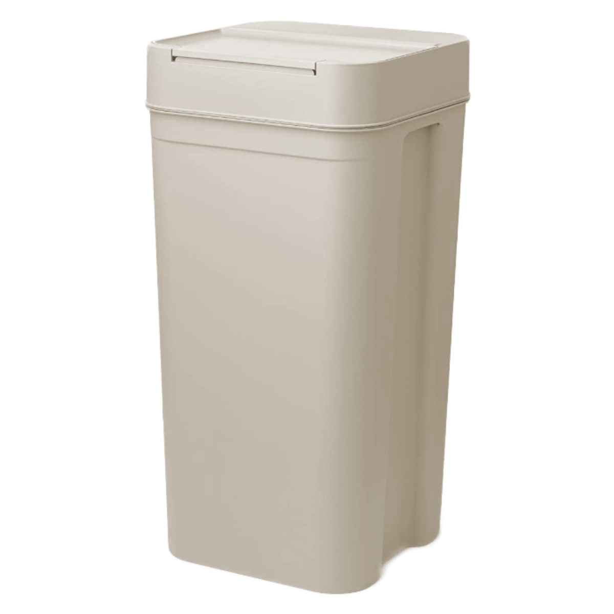 ゴミ箱 45Ｌ シールズ 密閉 （ ごみ箱 45リットル 幅31.5 ニオイ 防止 分別 プッシュ ふた 角型 キッチン スリム 防臭 ふた付き パッキン 袋 見えない 棚下 カウンター ラック 下 生ゴミ おむつ シンプル ） 【ベージュ】