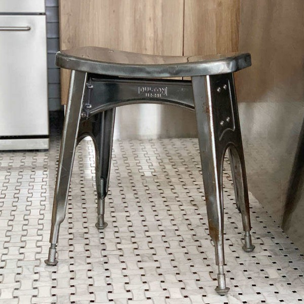 スツール 高さ46cm ダルトン DULTON キッチン 腰掛 スチール ヴィンテージ調 椅子 RAW （ イス いす 腰掛け チェア チェアー 玄関 ミニチェア リビング スチールチェア キッチンスツール インダストリアル おしゃれ ）