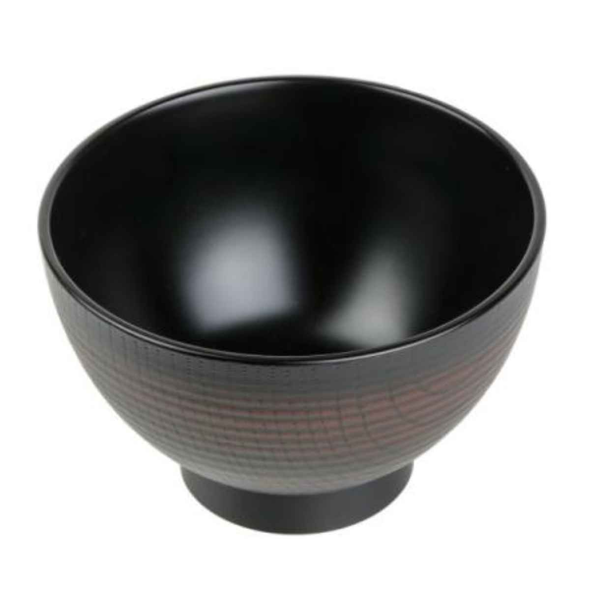 汁椀 400ml ONES 千筋 栃木目 プラスチック製 5個セット （ 食洗機対応 電子レンジ対応 椀 深型 鉢 プラスチック 食器 お椀 味噌汁 サラダ スープ おしゃれ 汁もの 深鉢 うつわ 日本製 5個 セット ）