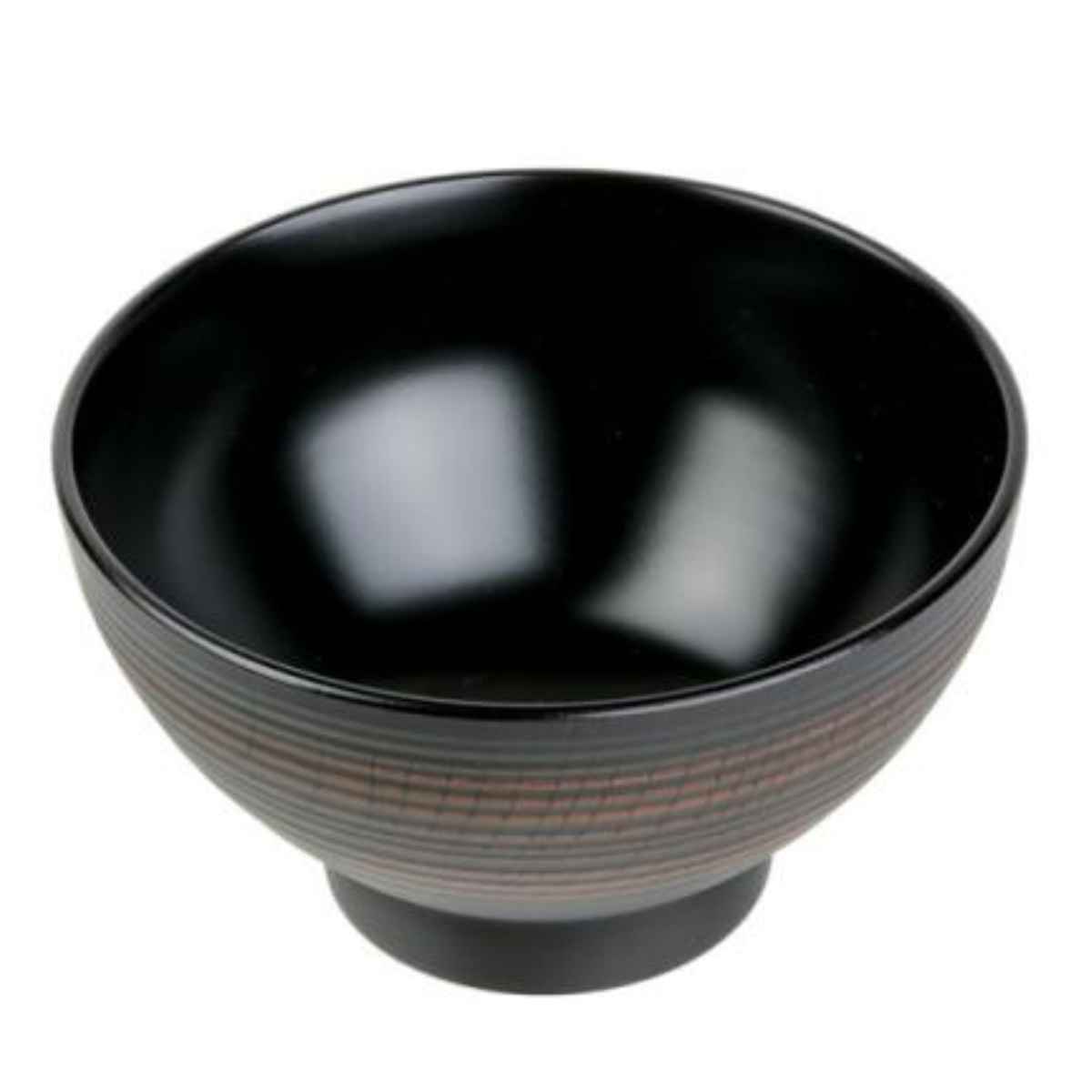 どんぶり 15cm ONES 千筋 栃木目 プラスチック製 5個セット （ 食洗機対応 電子レンジ対応 椀 深型 鉢 丼 プラスチック 食器 お椀 サラダ スープ おしゃれ 汁もの 深鉢 うつわ 日本製 5個 セット ）