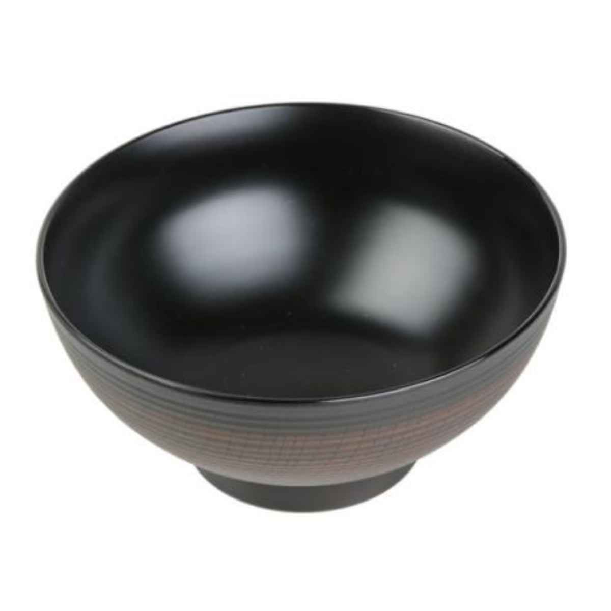 麺鉢 18cm ONES 千筋 栃木目 プラスチック製 （ 食洗機対応 電子レンジ対応 椀 深型 鉢 丼 プラスチック 食器 ボウル ラーメン鉢 スープ 深鉢 うつわ 日本製 ）