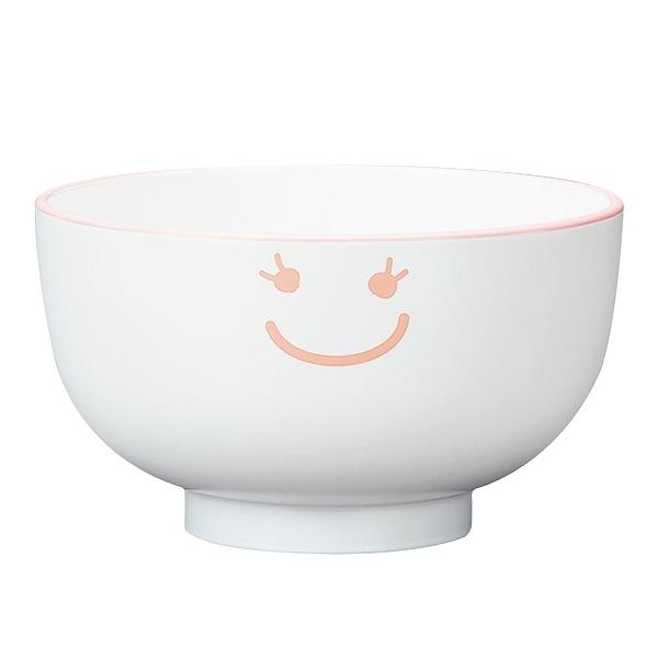 お椀 250ml OMU SMILE 皿 子供用食器 プラスチック 日本製 （ 食洗機対応 電子レンジ対応 汁椀 子供用 茶碗 お碗 子ども キッズ うつわ 子供 こども 用 スマイル おしゃれ かわいい ） 【 たらこ 】
