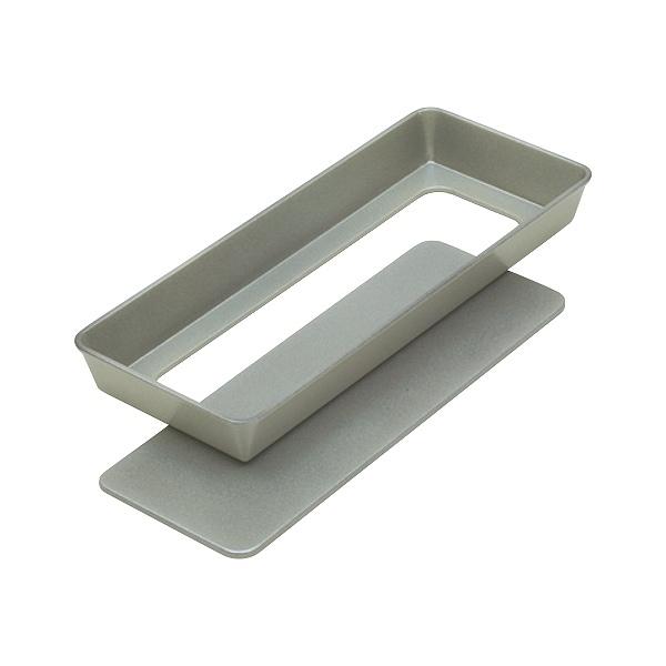 ロールケーキ型 ミニ 23cm L 底取 スチール フッ素樹脂加工 富士ホーロー （ ケーキ型 ロールケーキ 型 小さめ ケーキ フッ素加工 トレー 焼き型 伊達巻型 ミニロールケーキ お菓子作り 製菓道具 ）