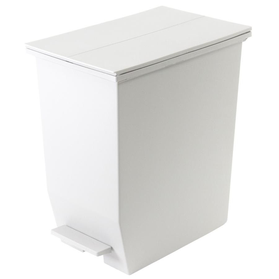 ゴミ箱 20L SOLOW ソロウ ペダルオープンスリム 同色3個セット （ ごみ箱 ペダル 20リットル ふた付き 両開き スリム 幅22 分別 キッチン 3個セット カウンター 棚下 抗菌 防汚 加工 おしゃれ シンプル ） 【ホワイト】