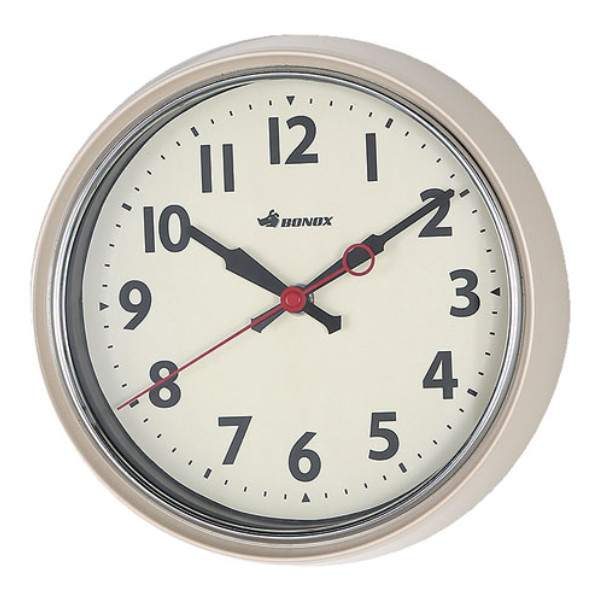 掛け時計 DULTON ウォールクロック （ 壁掛け時計 掛時計 アナログ 壁掛け 時計 おしゃれ シンプル 連続秒針 ヴィンテージ インテリア クロック とけい ）【 アイボリー 】