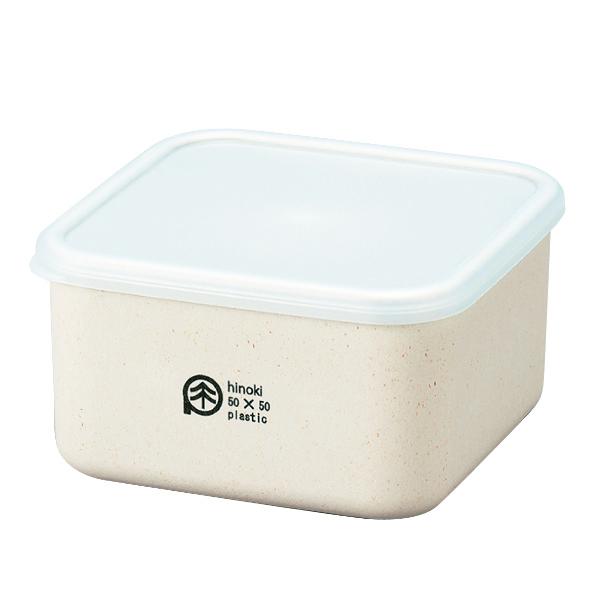 弁当箱 保存容器 380ml M ひのきのぷら スクエアランチプラス 正方形 （ お弁当箱 ランチボックス レンジ対応 食洗機対応 日本製 レンジOK 食洗機OK お弁当 弁当 一段 作り置き シール容器 おかず容器 ）