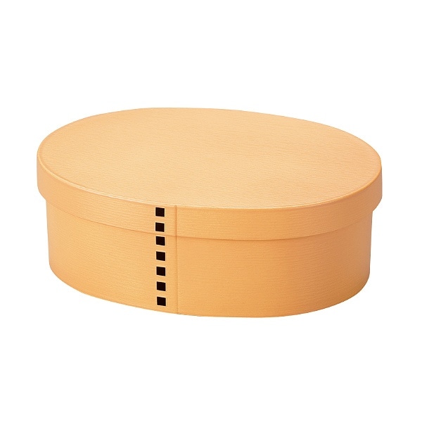 弁当箱 曲げわっぱ 500ml 1段 小 （ お弁当箱 ランチボックス レンジ対応 食洗機対応 女子 大人 一段 弁当 抗菌加工 AG 日本製 レンジOK 食洗機OK 小判 和風 お弁当 ランチベルト付き 仕切り付き 女性 おしゃれ ） 【ベージュ】