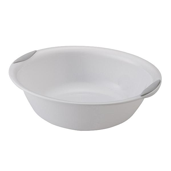 洗面器 ラスレヴィーヌ 抗菌 Ag＋ 日本製 （ 風呂おけ せんめんき すべり止め 桶 湯桶 お風呂 銀抗菌 銀 AｇAg抗菌 風呂 バスグッズ 楕円形 銀イオン すくいやすい お手入れしやすい ）【 ホワイト 】