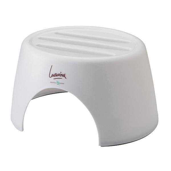 バスカウンター ラスレヴィーヌ Ag＋ 抗菌 日本製 （ 湯桶台 洗面器 置き台 洗面器台カウンター Ag抗菌 お風呂 台 銀抗菌 銀 Aｇ 湯おけ 手おけ 置き場 水切れ お手入れ簡単 丈夫 滑り止め 日本製 便利 ） 【ホワイト】