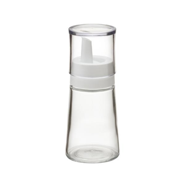 調味料入れ 液体用 S 80ml スタビアリュクス （ オイルボトル 調味サーバー 詰め替えボトル 詰替えボトル フタ付き ドレッシングボトル ドレッシング入れ 自家製 調味料ボトル オイル差し 保存容器 容器 おしゃれ ） 【ホワイト】