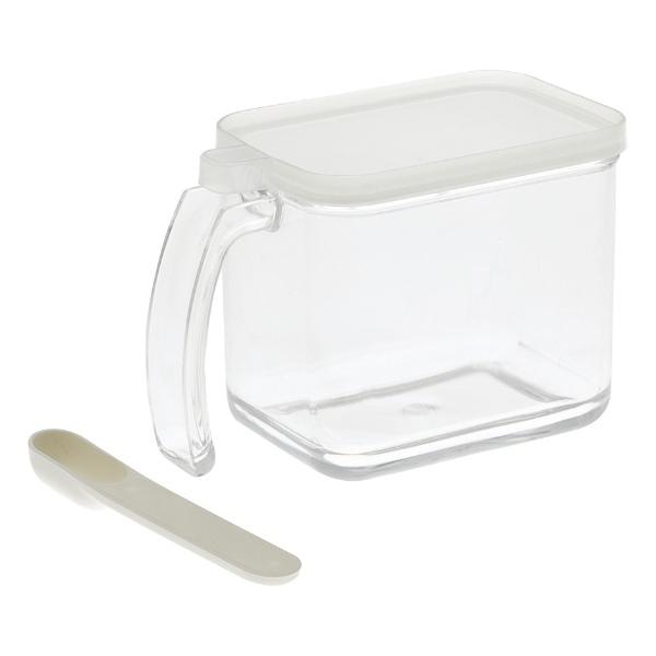 調味料入れ 750ml スタビアリュクス クックポット スプーン ラベル付き （ 調味料ケース 調味料ポット スパイス容器 調味料容器 スパイスポット 保存容器 調味料 スパイス パッキン付き 密閉 保存 容器 小さじスプーン付き ）