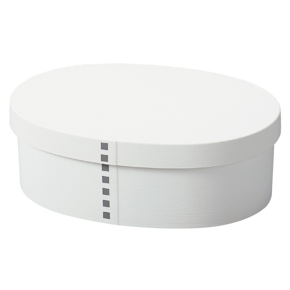 お弁当箱 1段 曲げわっぱ レンジ対応 500ml モノトーン曲げわっぱ （ 日本製 食洗機対応 抗菌 曲げわっぱ弁当箱 曲げわっぱ風 わっぱ弁当箱 弁当 一段弁当箱 食洗機OK レンジOK 一段 小判型 女性 ホワイト ブラック モノトーン ） 【マットホワイト】