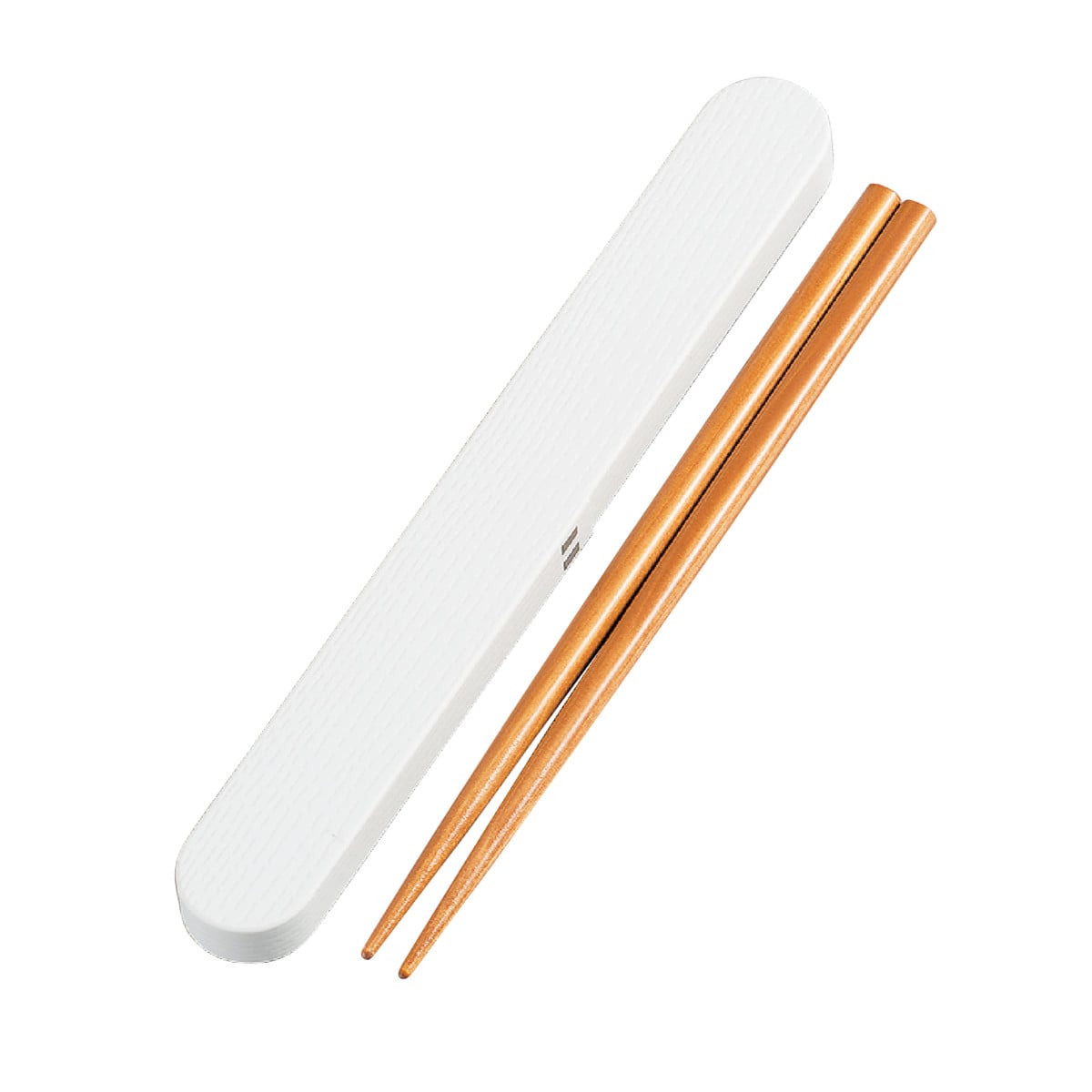 箸箱セット 18cm 箸 箸箱 モノトーン曲げわっぱ （ 日本製 箸＆箸箱セット 箸＆箸ケース 18センチ 天然木 木製 お箸 箸ケース スライド式 弁当 お弁当 持ち運び お弁当用 携帯用 ホワイト ブラック モノトーン ） 【マットホワイト】