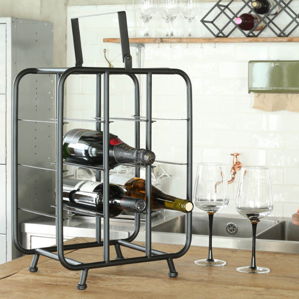 ワインラック DULTON ダルトン メタルワインラック バーベラ ワインボトル 9本 （ 収納 アイアン製 ワイン収納 ワイン ラック ワインストッカー アイアン インテリア ワイン棚 保存 保管 キッチン収納 ボトルラック ）