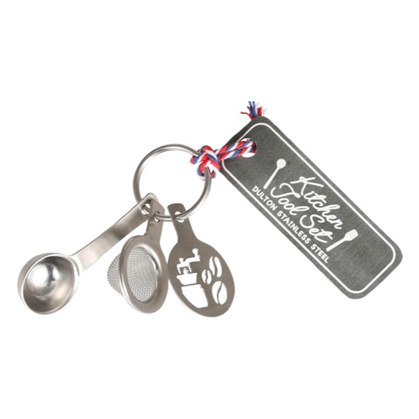 ダルトン タイニーキッチンツールコーヒー サテン （ キーホルダー キーチェーン バッグチャーム 雑貨 ミニ コンパクト おしゃれ キッチンツール ステンレス製 飾り シンプル ユニセックス サテン仕上げ ）