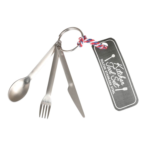 ダルトン タイニーキッチンツール カトラリー サテン （ キーホルダー キーチェーン バッグチャーム 雑貨 ミニ コンパクト おしゃれ キッチンツール ステンレス製 飾り シンプル ユニセックス サテン仕上げ ）