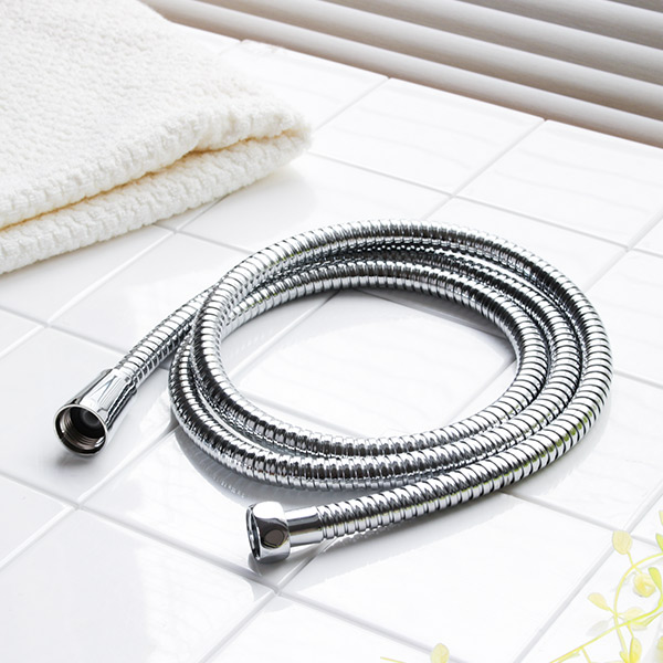 シャワーホース ステンレス 1.6m 軽くてしなやかステンレスシャワーホース シャワー ホース 取り換え用 （ 付け替え用 シャワー用品 取替え 交換 ジャバラ 蛇腹 軽量 サビにくい 銀 強い 160cm ）