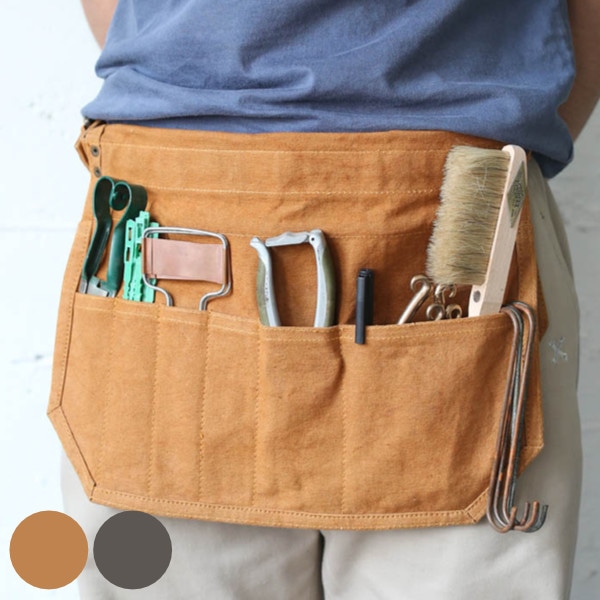 ツールバッグ DIY ワックスキャンバス マルチパーパス ダルトン DULTON （ ウエストポーチ バッグ ポーチ かばん 収納バッグ ガーデニング 工具 収納 工具バッグ サコッシュ エプロンバッグ エプロン 道具 ポケット 袋 おしゃれ ） 【 グレー 】