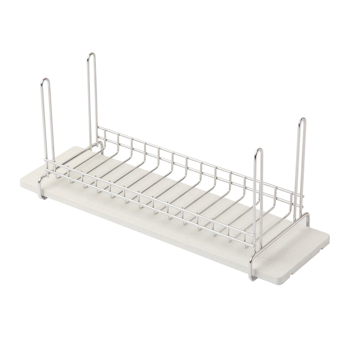 ビーワーススタイル KAWAKI ボトル＆グラス 水切りラック （ 珪藻土 ステンレス 日本製 シンク上 スリム ボトルスタンド 水切りかご 水切り 水切りカゴ 水筒 ラック スタンド おしゃれ グラススタンド ）