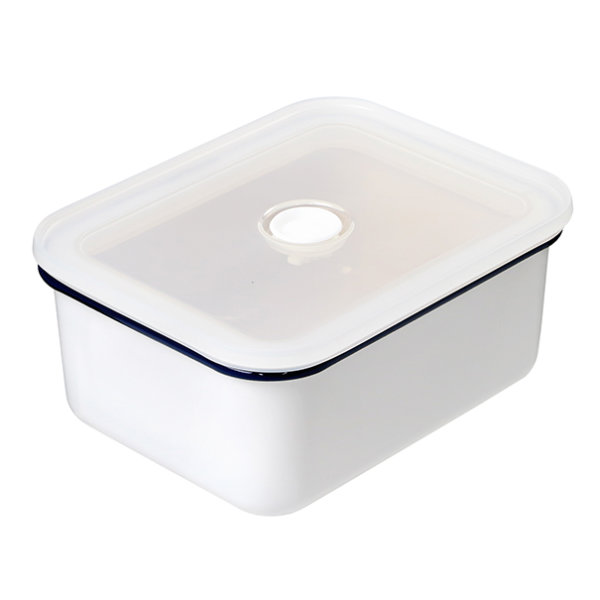 保存容器 ホーロー 1.95L 深型L 抗菌琺瑯 角型 （ ホーロー容器 琺瑯容器 オーブン対応 直火対応 グリル対応 冷凍保存 ストッカー フードコンテナ 抗菌 琺瑯 深型 食品保存 保存 容器 富士ホーロー Honeyware ハニーウェア ）