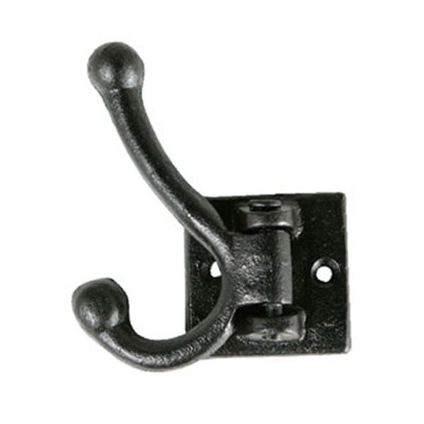 フック ダブルスイングウォールフック 金具 壁 ダルトン DULTON （ アイアン 壁掛け ネジ留め ネジ 壁面フック 収納フック ダブル スイング 小物フック 小物収納 鍵フック キーフック 小物掛け アイアン製 ）