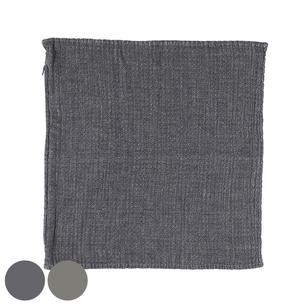 ダルトン クッションカバー 45×45cm ダブルガーゼコットン （ クッション カバー ピロー インテリア 雑貨 北欧風 コットン 綿 45cm用 カバーのみ シンプル ファスナー付き ハンドメイド おしゃれ ） 【 ブルー 】