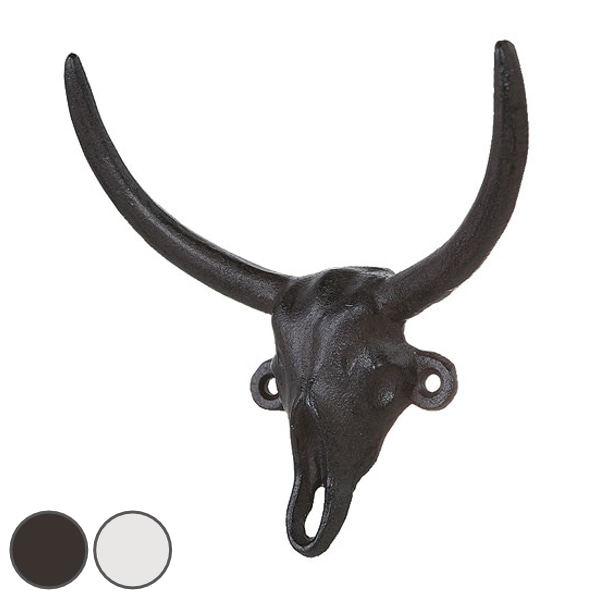 ダルトン フック ブル スカル （ DULTON 雄牛 壁掛け 壁面フック 収納フック キーフック 小物フック 小物収納 鍵フック 小物掛け インテリア ディスプレイ ） 【 ブラック 】
