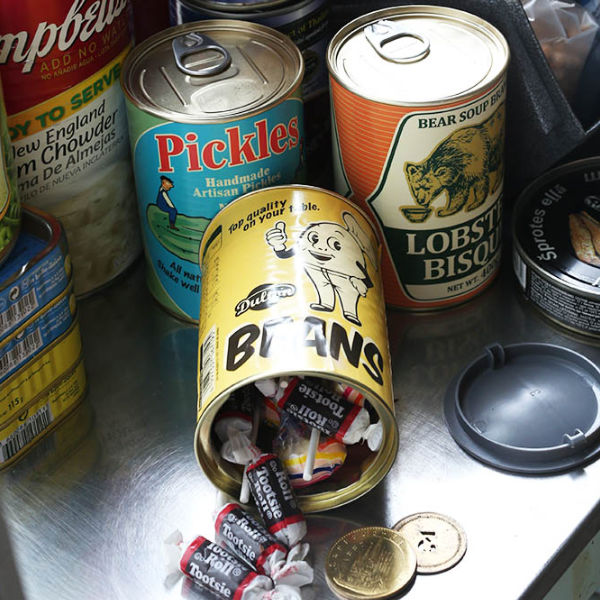 ダルトン 小物入れ スタッシュセーフカン （ DULTON 小物収納 缶ケース 缶詰 モチーフ 小物ケース 収納ケース 小物 収納 缶 インテリア雑貨 おもしろ雑貨 おしゃれ ）【 ビーンズ 】