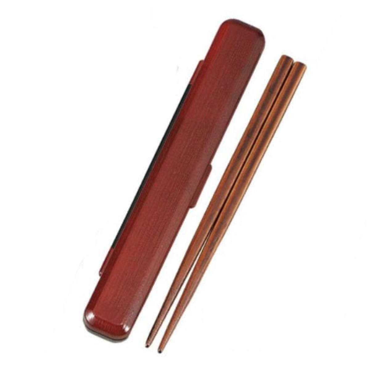 箸箱セット 18cm 箸 箸箱 （ 箸＆箸箱セット 箸・箸箱セット 箸＆ケース お箸 はし箱 セット 大人 日本製 18センチ 木製 カトラリー 箸ケース付き お弁当用 持ち運び 携帯用 弁当 ） 【春慶】