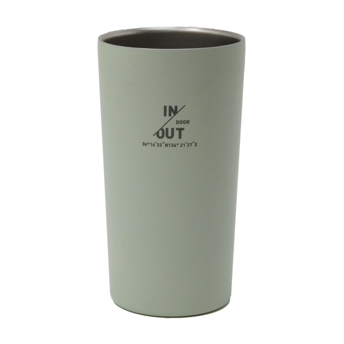 タンブラー 450ml 真空断熱 IN／OUTDOOR ステンレス （ ステンレスタンブラー 抗菌 コップ カップ 保温 保冷 真空二重構造 保温タンブラー 抗菌加工 マグカップ 保冷タンブラー おしゃれ かわいい ） 【 ピスタチオ 】