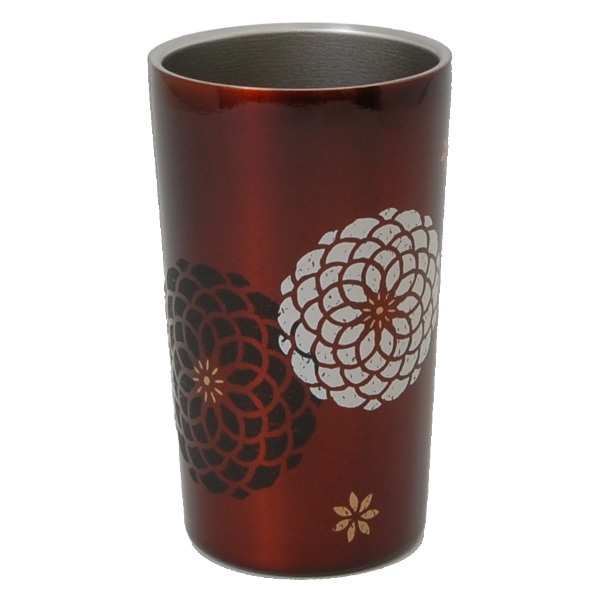 タンブラー 320ml ステンレス 真空二重構造 百華 コップ 日本製 （ ステンレスタンブラー 保温 保冷 マグカップ 保温タンブラー 保温マグ カップ マグ 保冷タンブラー 和柄 おしゃれ かわいい 和モダン 花柄 ） 【 春慶 】